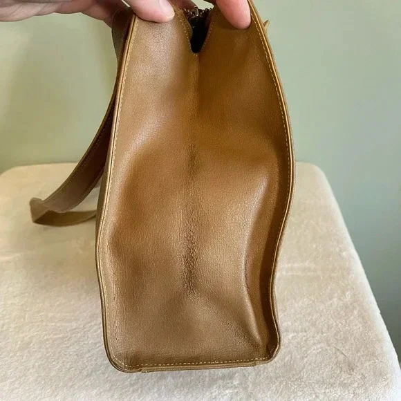 Vintage Luana Women's Brown Crossbody Leather Shoulder Tote Bag Made in Italy - Picture 13 of 16